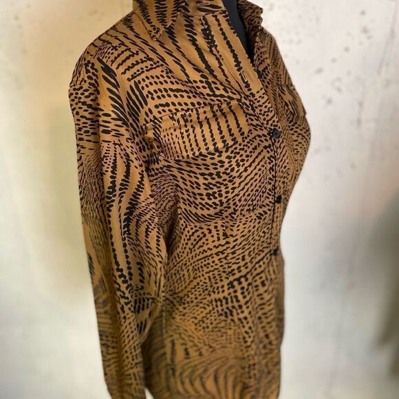 #229 EQUIPMENT FEMME Rayon Button Down Blouse - Picture 6 of 15